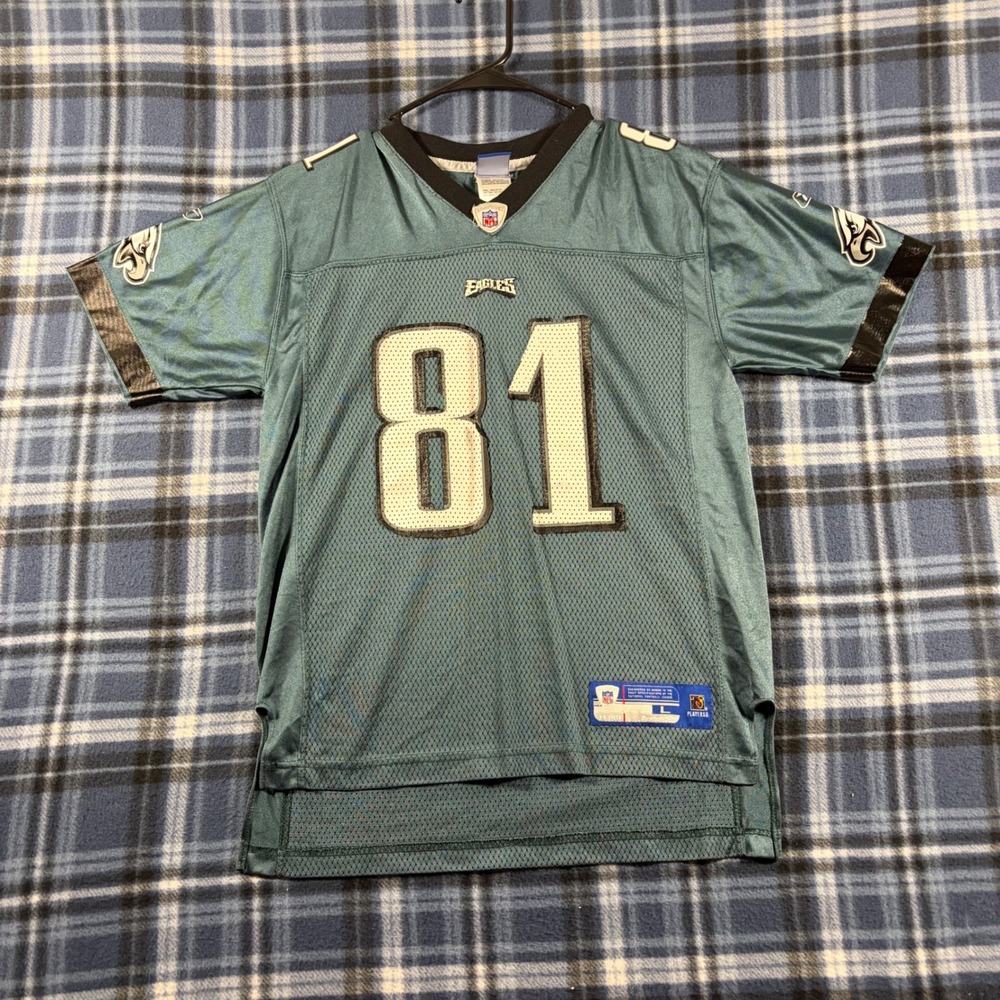 Reebok Philadelphia Eagles Terrell Owens 81 Jersey Youth Large Green NFL Jersey